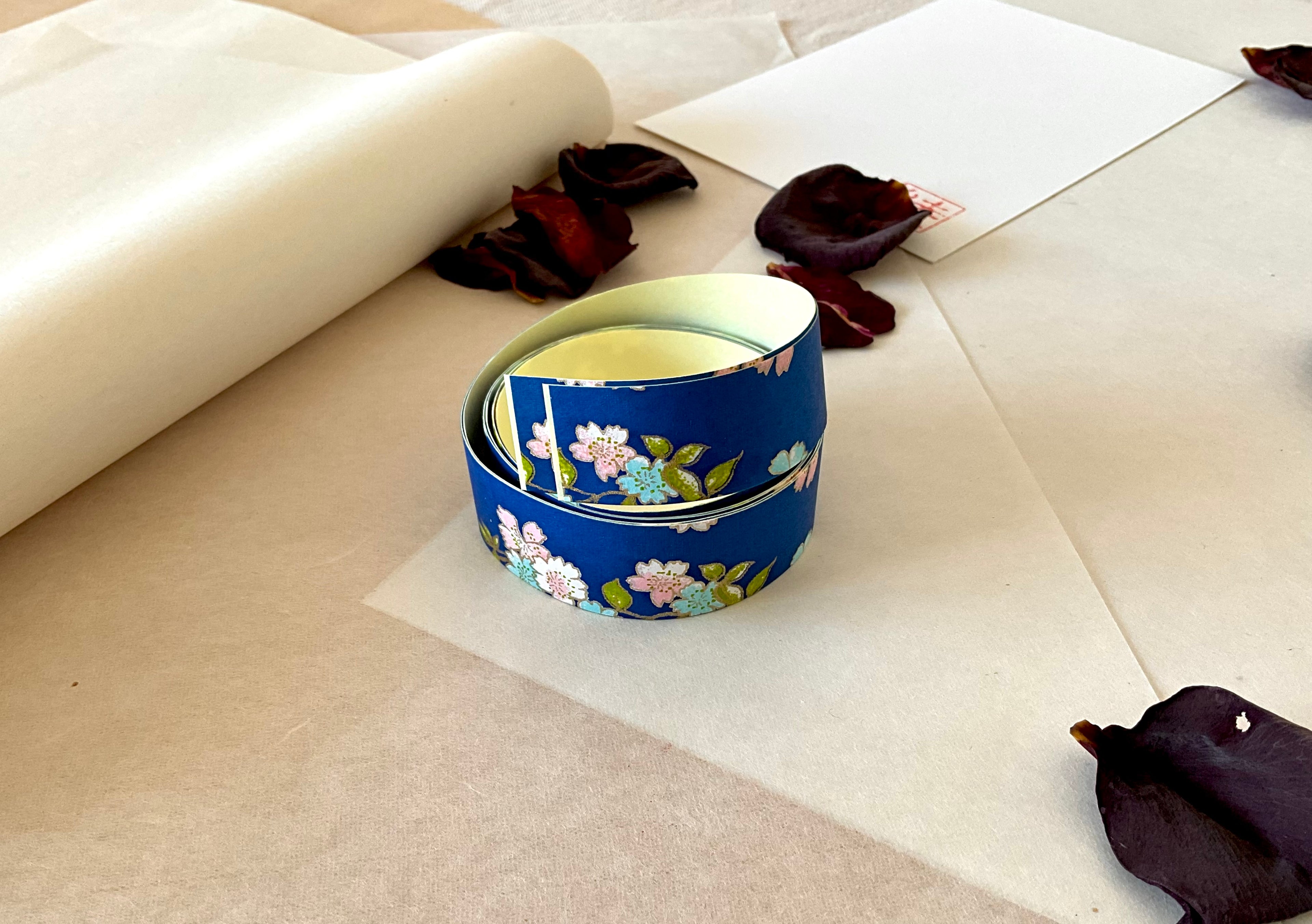 Kyoto Yuzen Washi Tape - Hand Dyed Traditional Pattern from Shogado