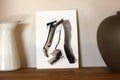 Sumi-e Inspired Floral - Original Ink Drawing A5