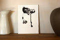 Abstract Ink Drawing - Japanese Inspired Original Art on Watercolor Paper A5