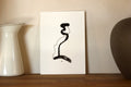 Japanese Minimalist Ink Art - Original A5 Drawing on Watercolor Paper
