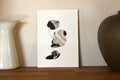 Abstract Ink Drawing - Japanese Inspired Original Art on Watercolor Paper A5