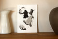 Abstract Ink Drawing - Japanese Inspired Original Art on Watercolor Paper A5